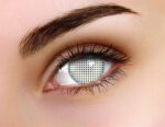 White Screen Coloured Contacts