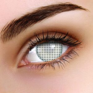White Screen Coloured Contacts