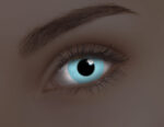 Glow Blue 1 Year Coloured Contacts