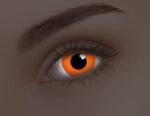 Glow Orange 1-year Coloured Contacts