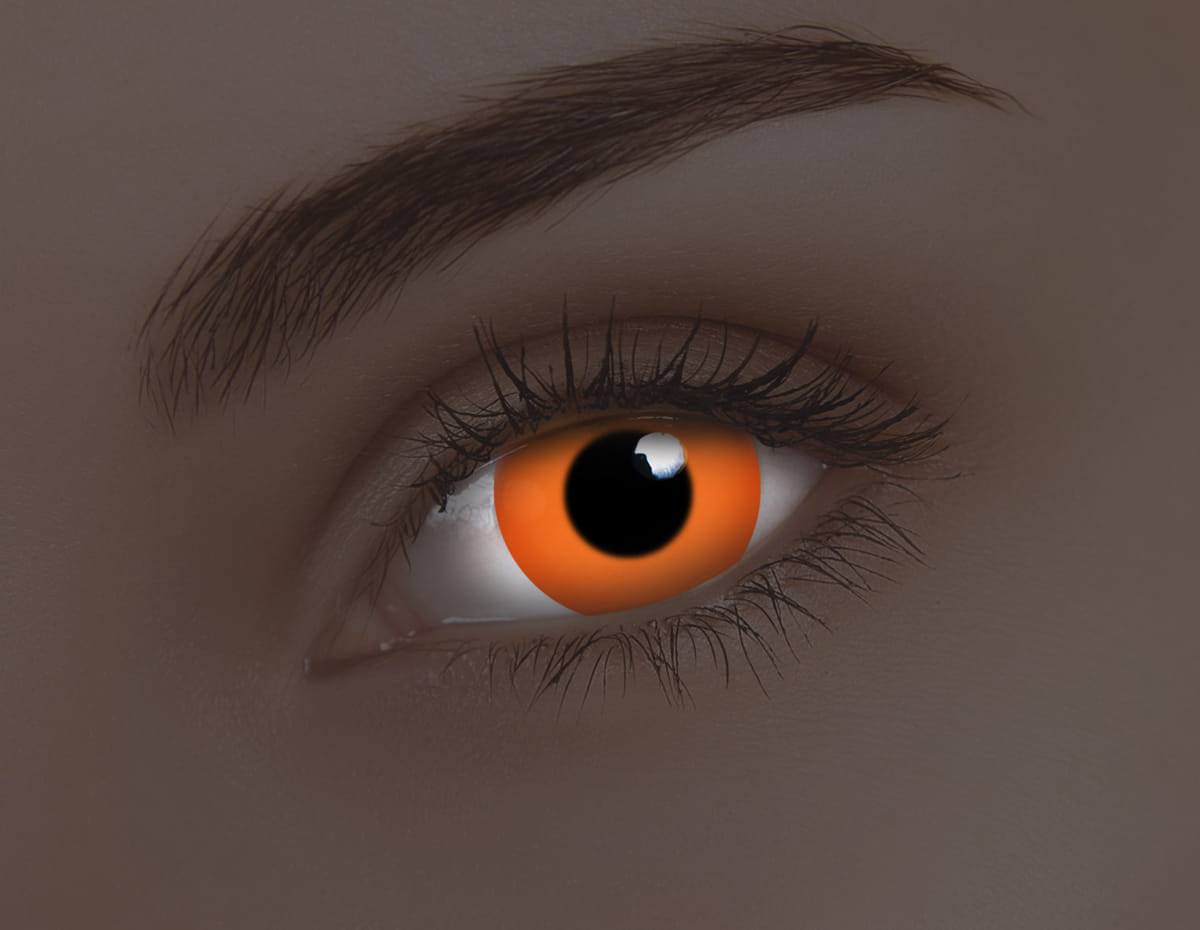 Glow Orange 1-year Coloured Contacts
