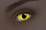 Glow Yellow Coloured Contacts