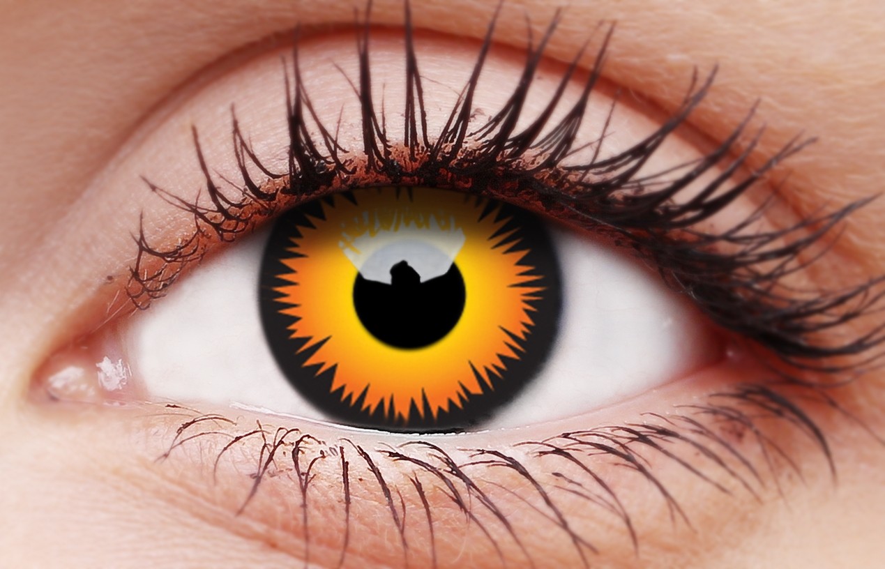 Orange Werewolf 1 Year Coloured Contacts - Image 3