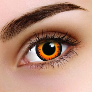 Orange Werewolf Coloured Contacts