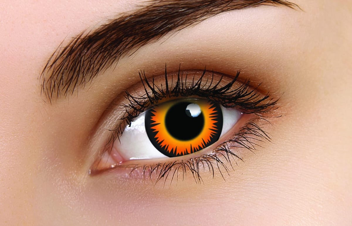 Orange Werewolf 1 Year Coloured Contacts
