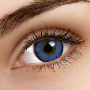 Space Blue Yearly Coloured Contacts