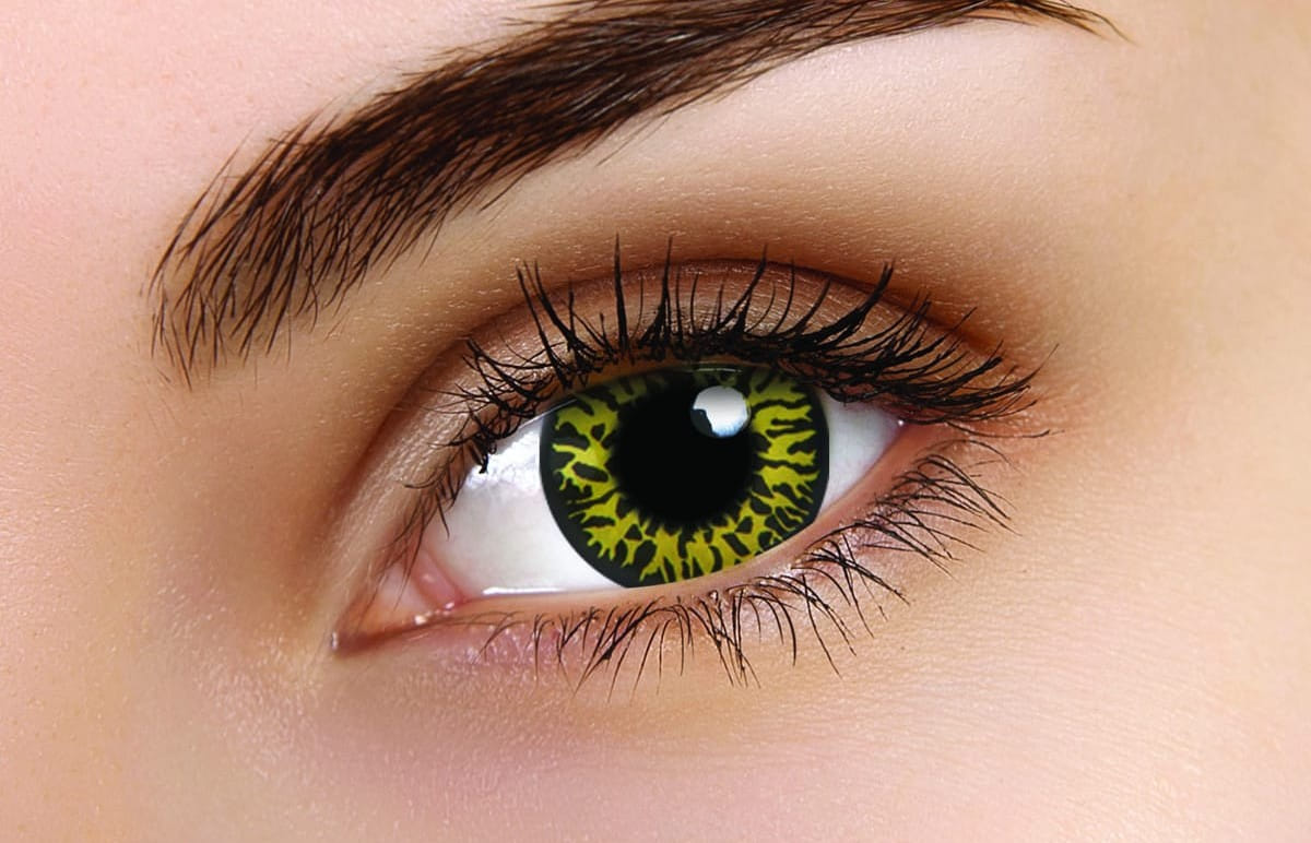 ColourVUE Yellow Eclipse Contact Lenses | 90-day Use